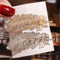 New Rhinestone Feather Hair Barrettes Party Fashion Accessories Hairpin Korean Clip Exquisite Spring Clip